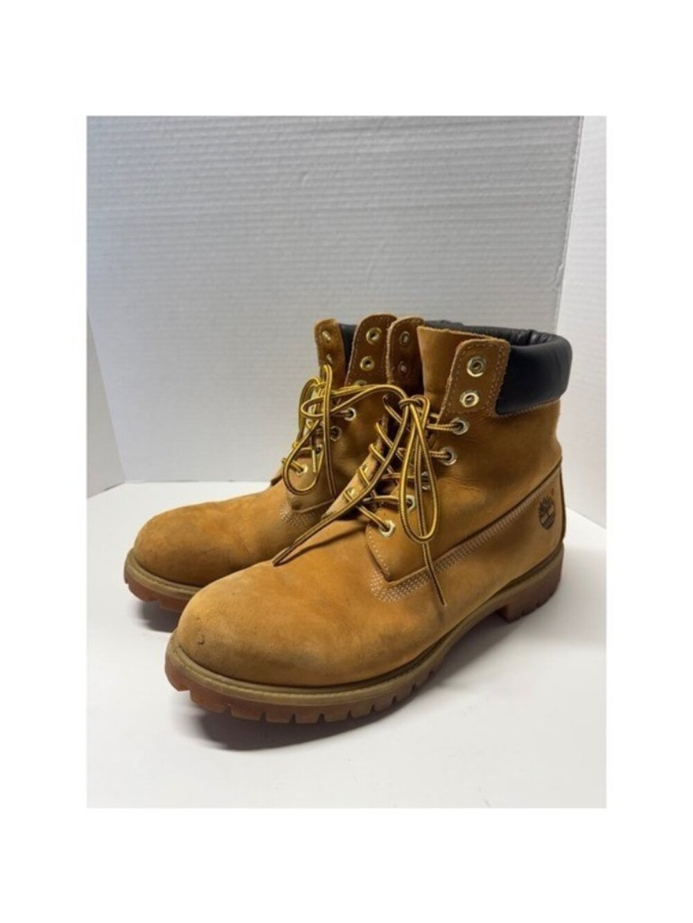 Timberland 6 Inch Premium Waterproof Wheat Nubuck Boots 10061 Mens 11 M